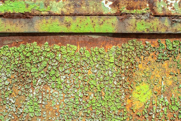 Old surface of the metal sheet covered with old paint texture background — Stock Photo, Image