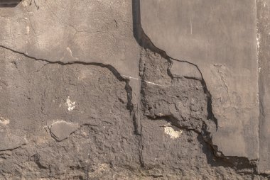 Beton duvar eski sıva ile doku arka plan yontma