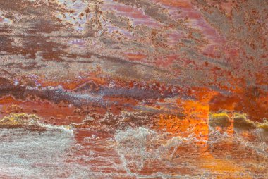 Paslı metal yüzey dokusu arka planı