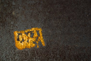 Paslı metal yüzey dokusu arka planı