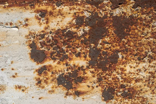 Alte Oberfläche des Blechs mit altem Farbhintergrund bedeckt — Stockfoto