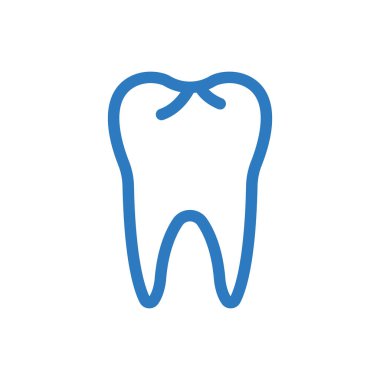 Diş ikonu. vektör illüstrasyonu