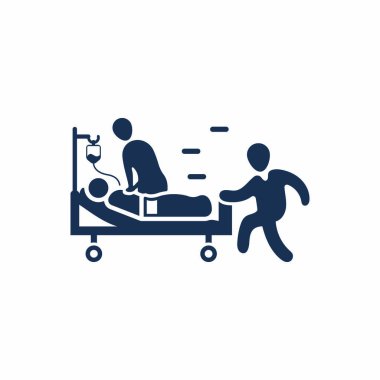 Attractive and Beautifully or Faithfully Designed Emergency Patient Icon