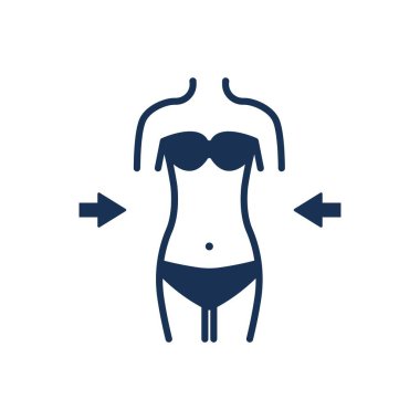 Attractive and Beautifully or Faithfully Designed Body Shape /Weight Loss Icon