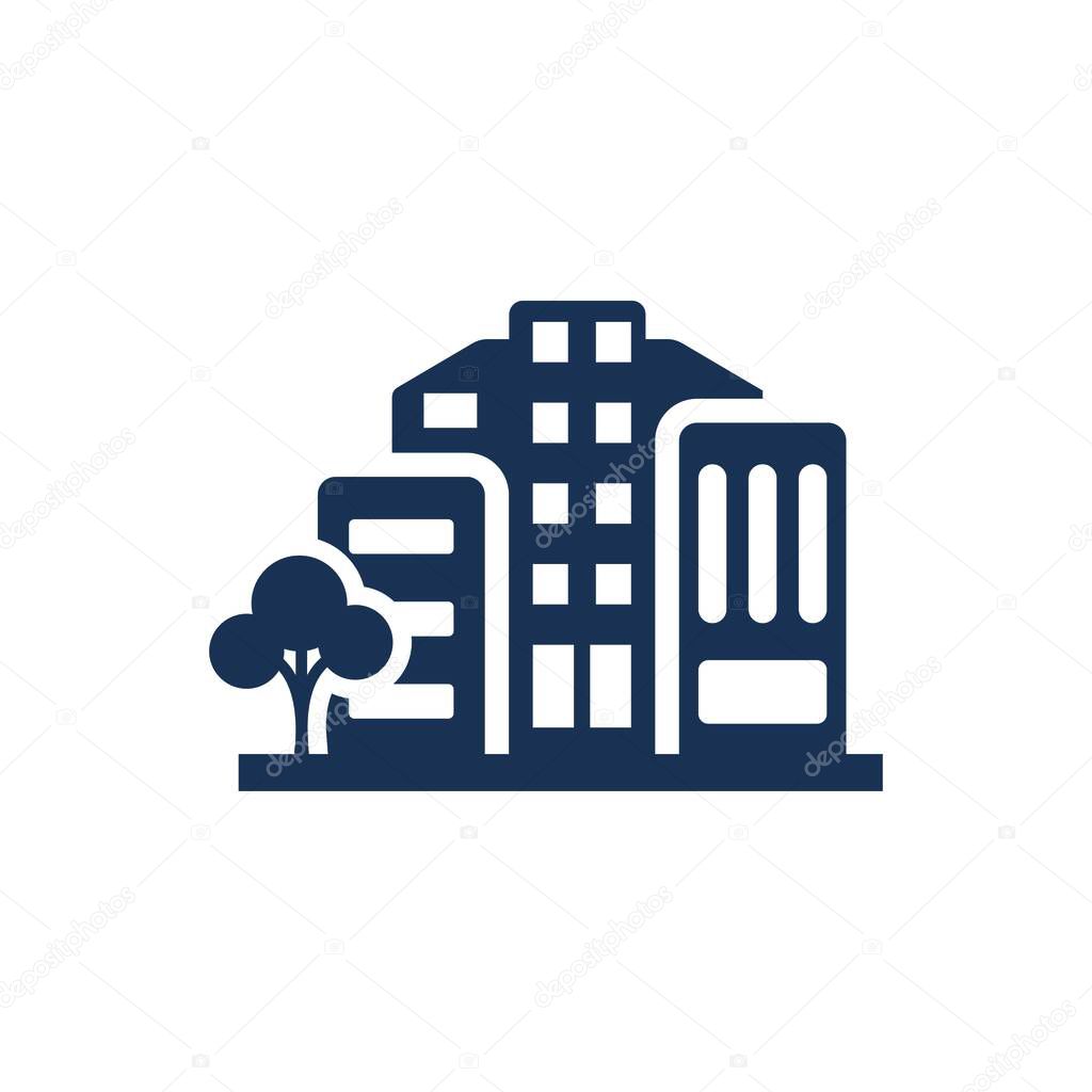 Attractive and Faithfully Designed Office Building Icon