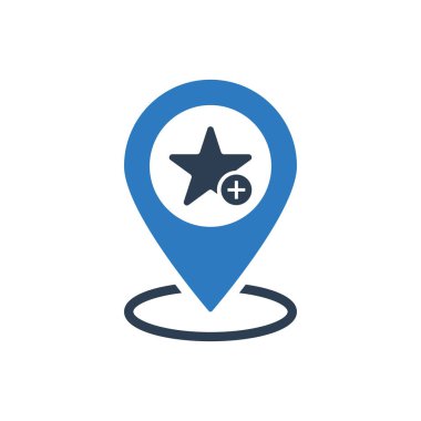 Çekici ve Sadık Tasarlanmış Favori Konum Simgesi