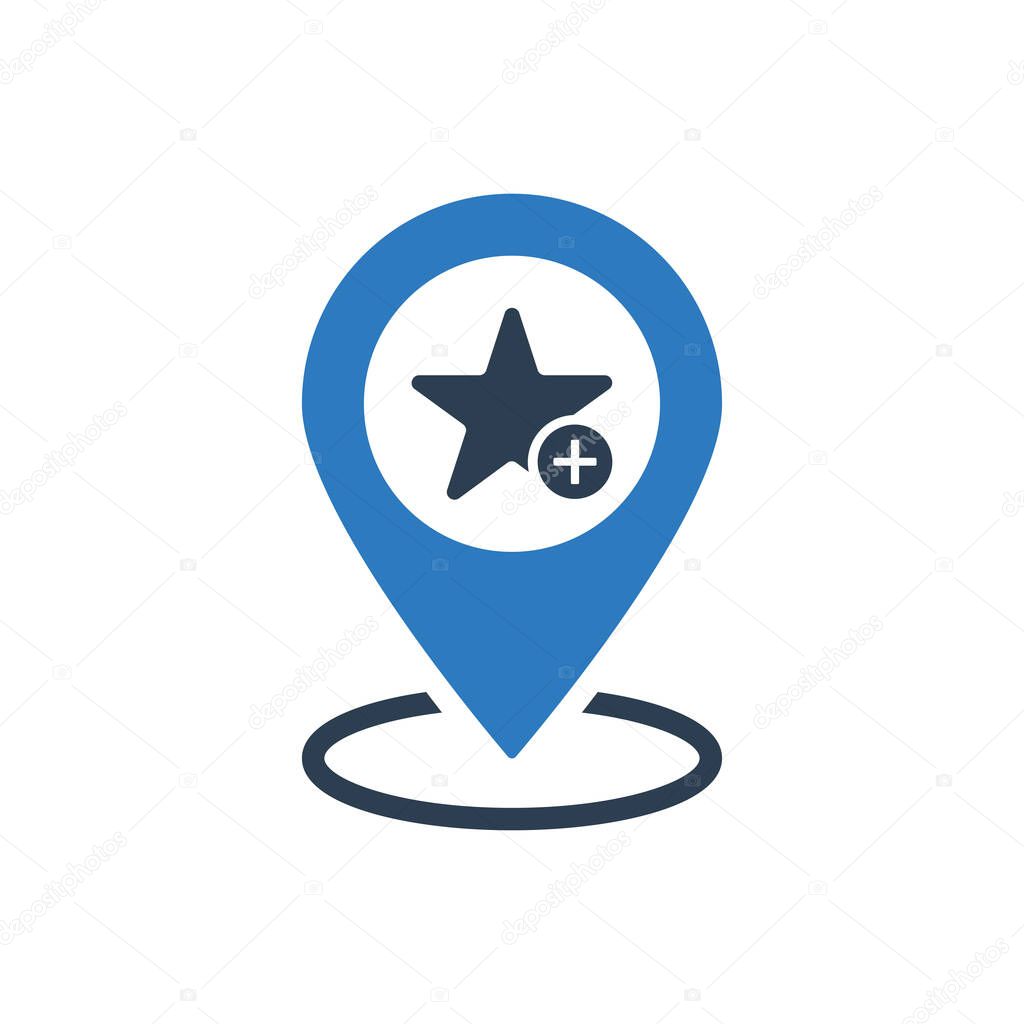 Attractive and Faithfully Designed Favorite Location Icon