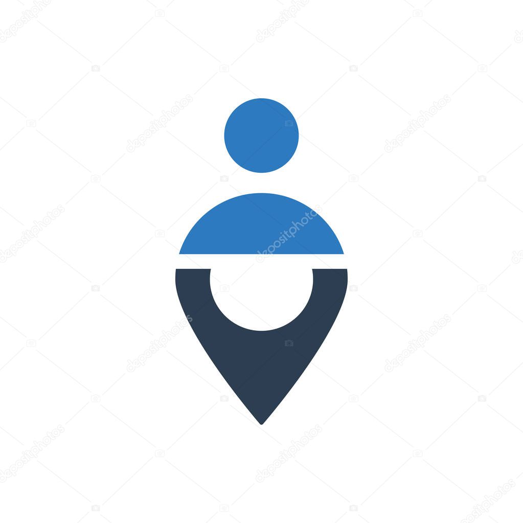 Attractive and Faithfully Designed Business Location Icon