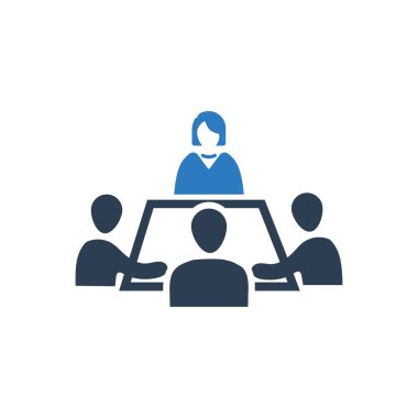 Çekici ve Sadık Tasarlanmış İş Konferansı Simgesi