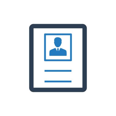 Çekici ve Sadık Tasarlanmış Belge / Özgeçmiş Simgesi