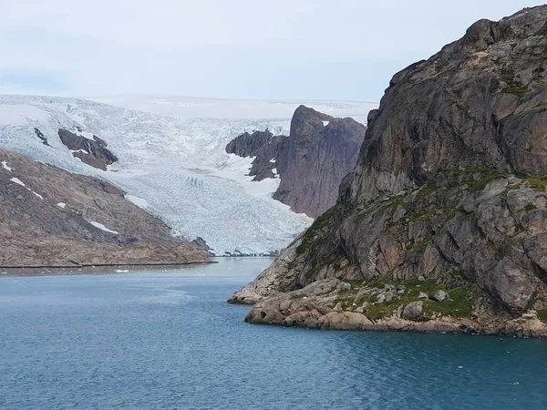 Glacier Dans Son Prince Chrétien Groenland — Photo