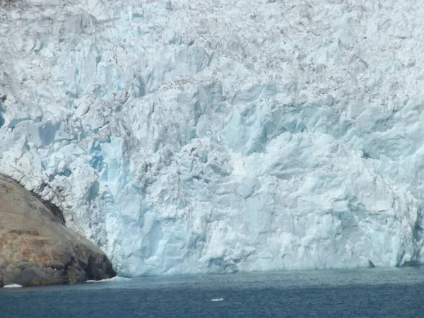 Ghiacciaio Nel Suono Principe Cristiano Groenlandia — Foto Stock