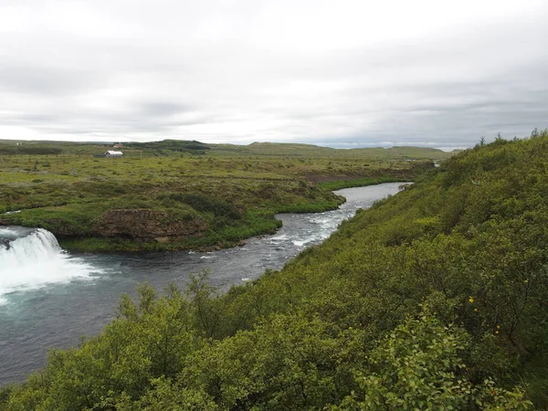 冰岛金圆Hveragerdi附近的Faxi瀑布 — 图库照片