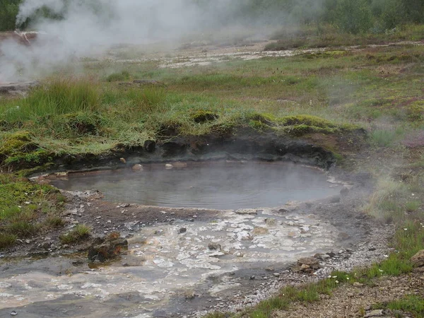 Reykjavíki Arany Kör Turné Egyik Fénypontja Izlandi Haukadalur Magas Hőmérsékletű — Stock Fotó