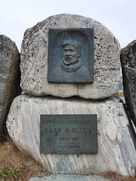 Monumento Lars Moeller Nuuk Groenlandia — Foto Stock