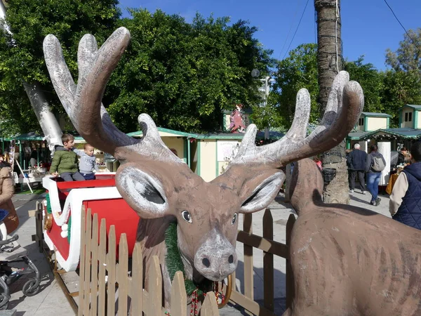 Heraklion, Iraklio, Girit adası, Yunanistan 'da Noel pazarı