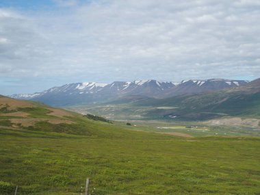 Akureyri yakınlarındaki muhteşem İzlanda manzarası