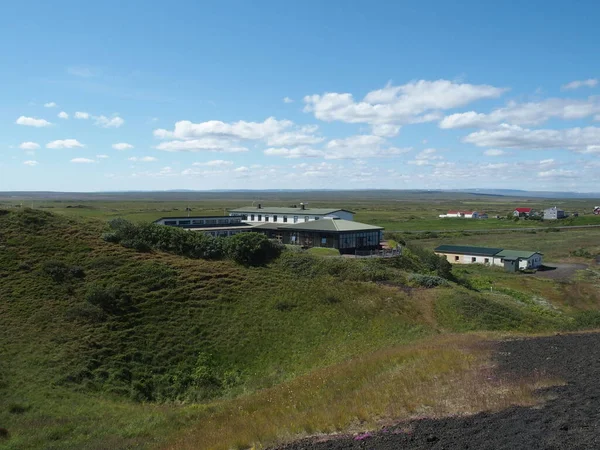 Lago Myvatn Los Prados Circundantes Forman Uno Los Paisajes Más — Foto de Stock