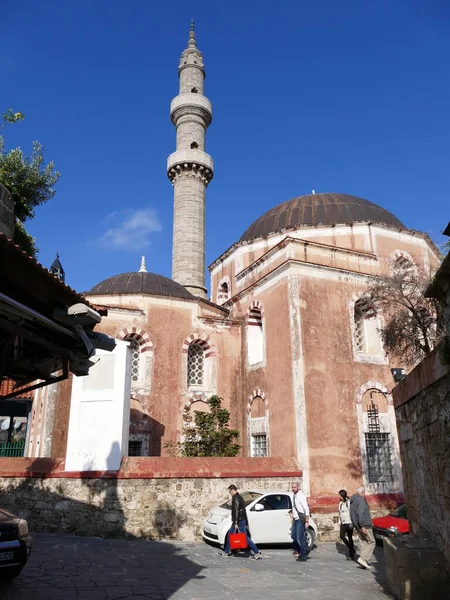 Moschea Suleyman Pasha Nella Città Rodi Rodi Grecia — Foto Stock