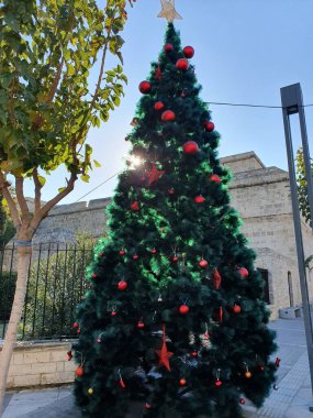 Limasol, Lemesos, Kıbrıs 'ta Noel ağacı