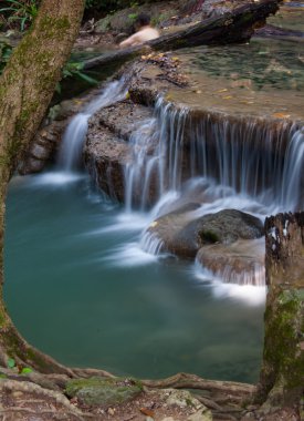 Blure şelale erawan kanjanaburi Tayland