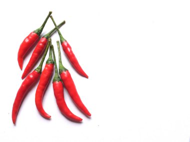Hot red chili pepper isolate on a white background