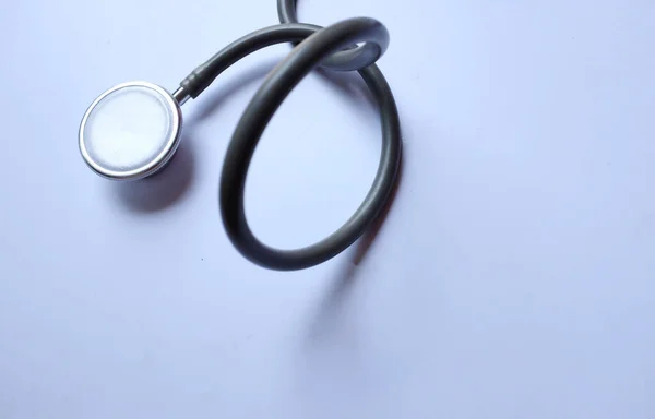 close up Medical stethoscope isolate on white background . Healthcare concept