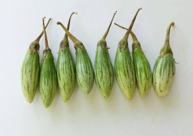 bir Parmak patlıcan (solanum melongena)