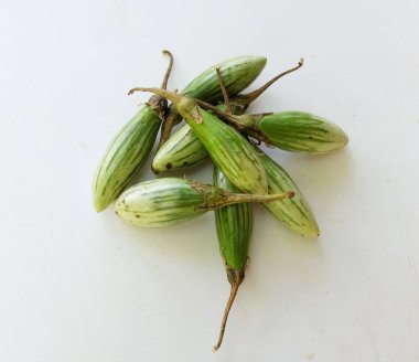 bir Parmak patlıcan (solanum melongena)