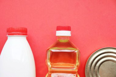 Bağış için ayçiçeği yağı ve şeker