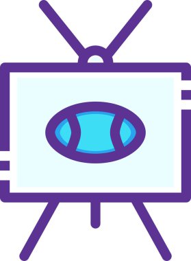 Projektör. Web simgesi basit illüstrasyon