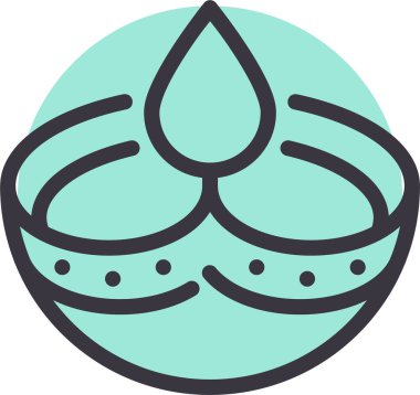 Gülen şirin bir yüzün karikatür çizimi.