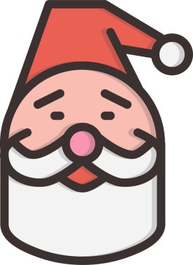 Bir noel kartının karikatür çizimi