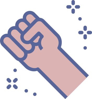 Mavi bir oje tutan el.