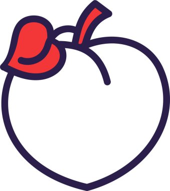 Patlıcan. Web simgesi basit illüstrasyon