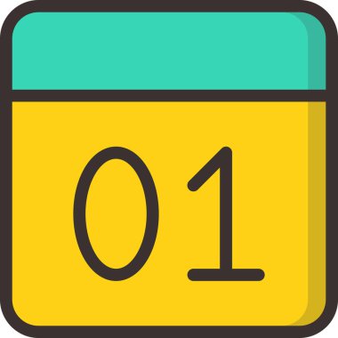 takvim, yeni yıl konsepti, basit tasarım