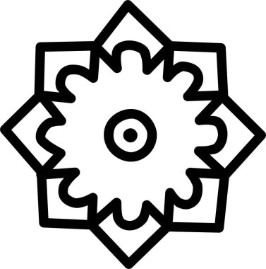 Çiçek ve güzel dekorasyon, vektör illüstrasyonu