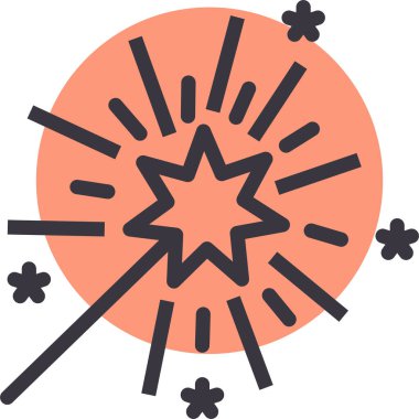 Patlama. Web simgesi basit tasarım