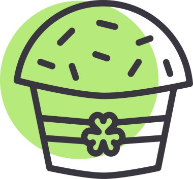 Tatlım. Web simgesi basit illüstrasyon