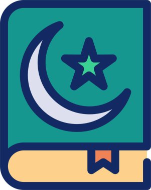 Ay ve yıldızlar, illüstrasyon, mavi arkaplanda vektör