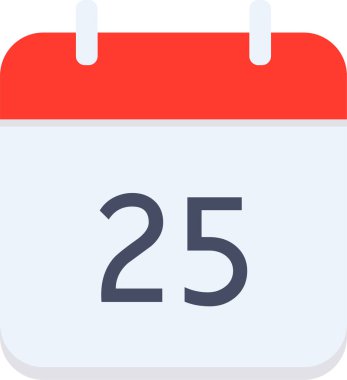 Takvim simgesi, vektör çizimi