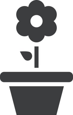 Bitki. Web simgesi basit tasarım