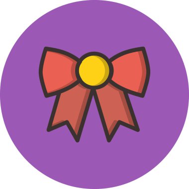 Papyon ikonu. Web tasarımı için kurdele vektör simgelerinin basit çizimi