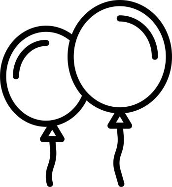 balonlar vektör illüstrasyonu, kutlama konsepti