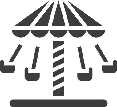 carousel tent. web icon simple design