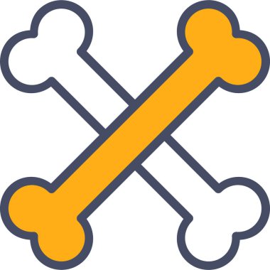 vector illustration of a bones