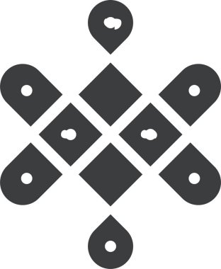 Soyut geometrik şekillerin kusursuz deseni