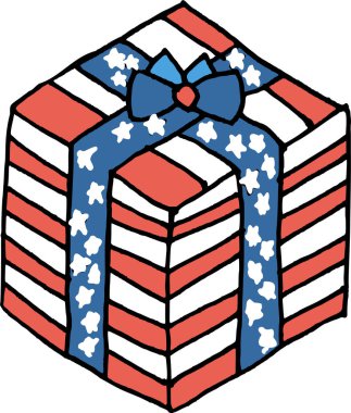 Fiyonklu hediye kutusunun çizimi