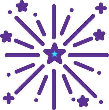 Krakerler havai fişekler, xmas konsepti, basit tasarım illüstrasyonu