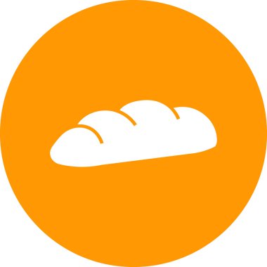 ekmek, illüstrasyon, beyaz arkaplanda vektör.